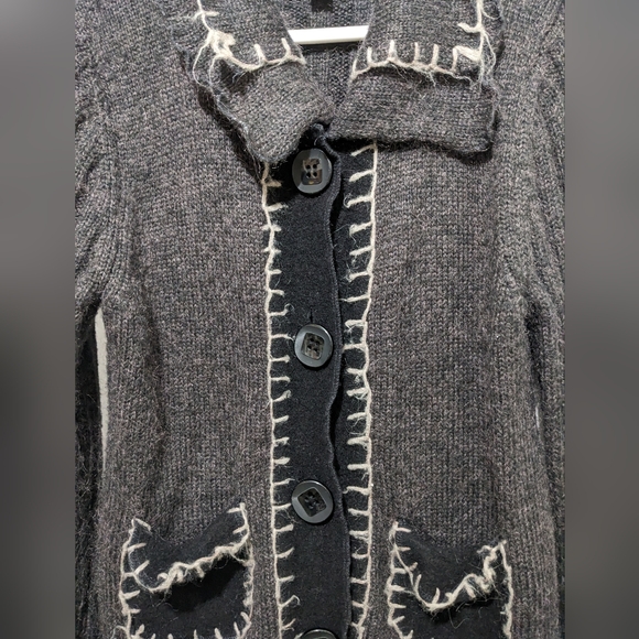 Cupio Wool Blend Duster Length Cardigan - Picture 8 of 11